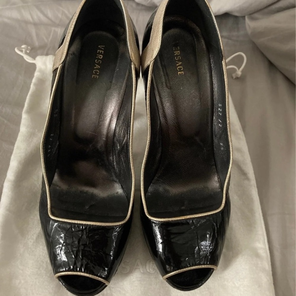 Versace mirror heels